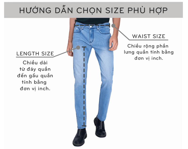 Quy đổi size quần jean của Mỹ dành cho nam và nữ chính xác | Dutycast