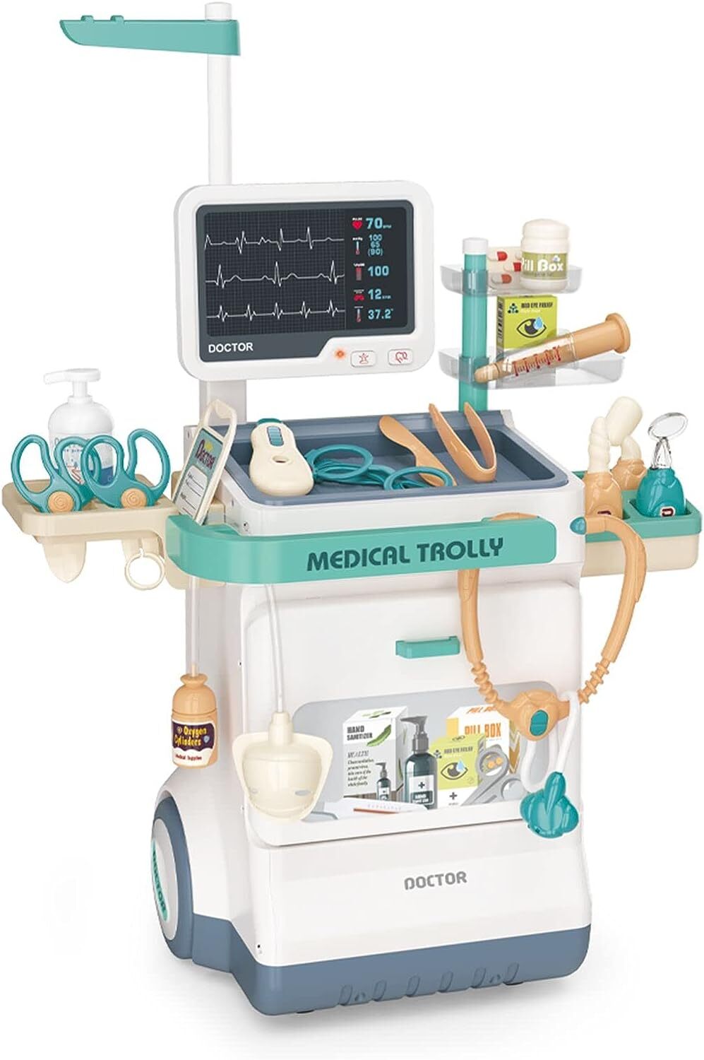 Deluxe Doctor Kit for Kids - 26 Piece Pretend Medical Station Toy